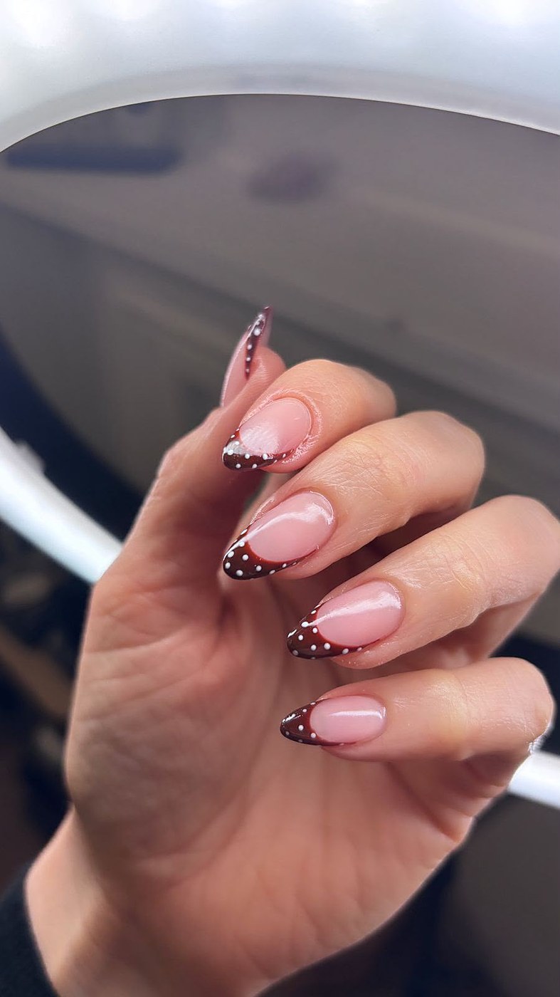 Colorful heart nail art